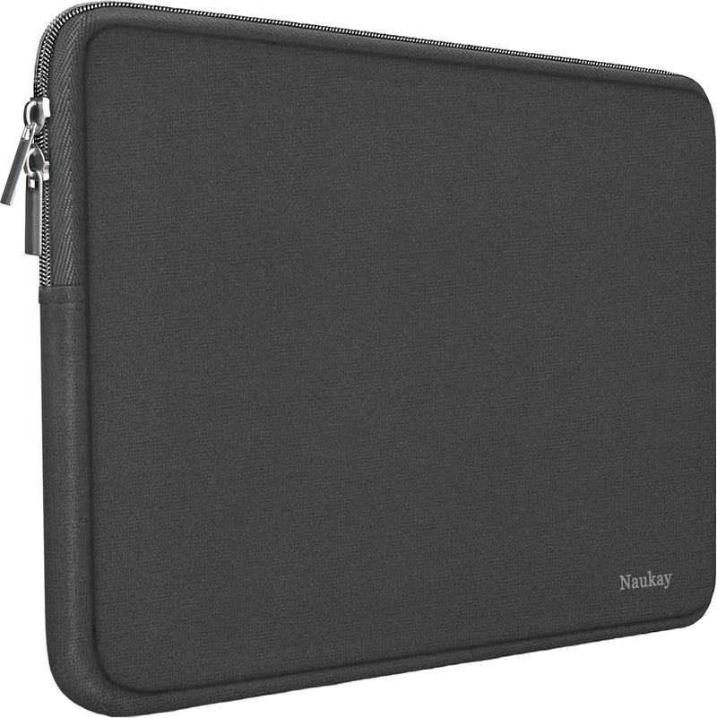 Naukay Laptop Sleeve Bag 15.6 Inch Resistant Neoprene Laptop Sleeve/Notebook Computer Pocket Case/Tablet Briefcase Carrying Bag fit for Computer Notebook MacBook- (Grey) - Image 1